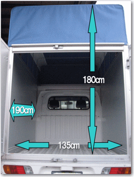 軽トラックの内寸